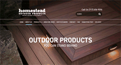 Desktop Screenshot of homesteadoutdoorproducts.com