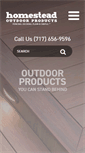 Mobile Screenshot of homesteadoutdoorproducts.com